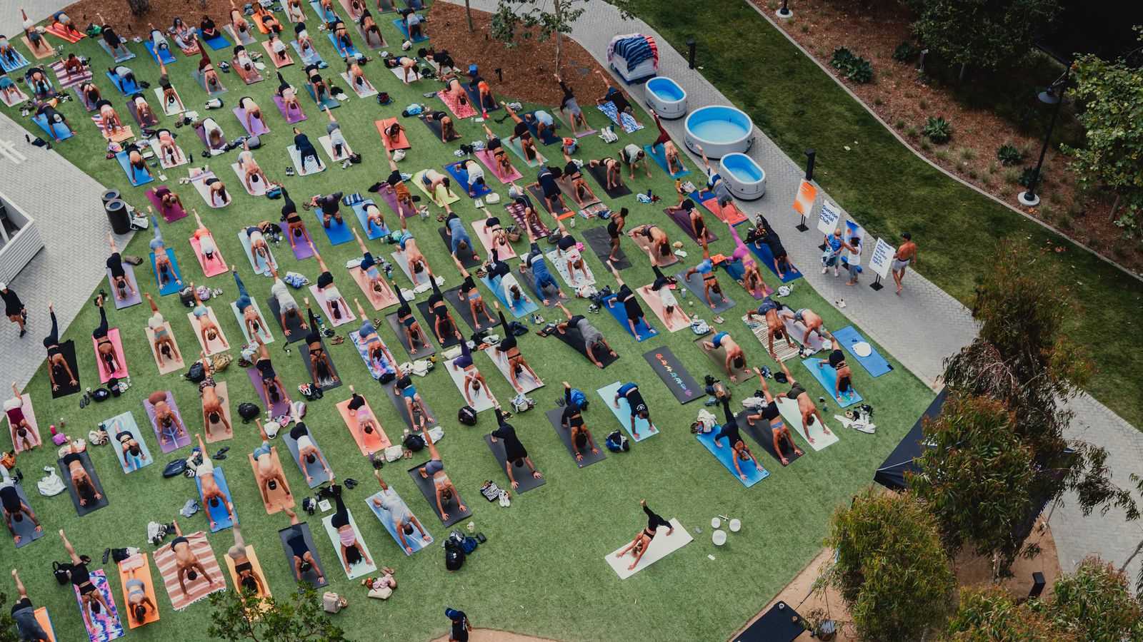 Large breathwork event